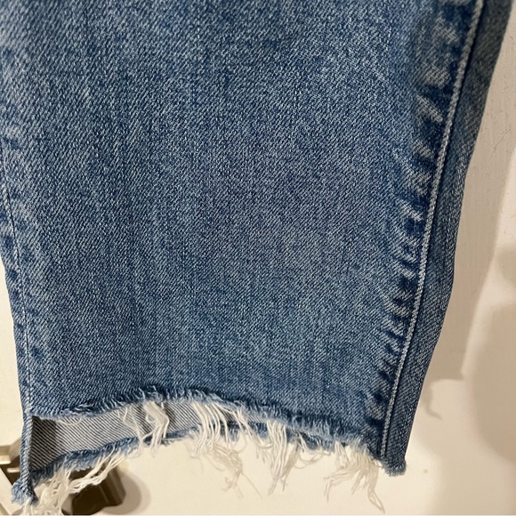 MOTHER Superior Insider Crop Step Fray Jeans Hijacking The Runway Size 26 - Picture 6 of 12